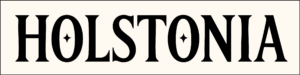 HOLSTONIA.co wordmark in vintage serif font with heritage star glyphs inside the O letters