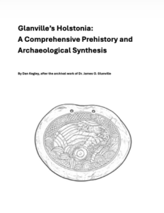 Cover image of Glanville’s Holstonia: A Comprehensive Prehistory and Archaeological Synthesis by Dan Kegley, based on the archival research of Dr. James O. Glanville.